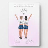 Custom Best Friend Portrait Fotoplatte (Vorderseite)