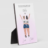 Custom Best Friend Portrait Fotoplatte (Seite)