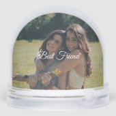 Custom “Best Friend” Snow Globe – Your Own Photo Schneekugeln (Rückseite)