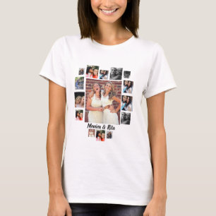 Custom Best Friends 15 Foto Collage T-Shirt