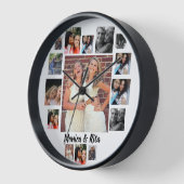 Custom Best Friends 15 Foto Collage Uhr (Winkel)