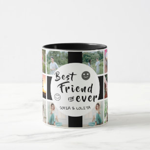 Custom Best Friends Forever 16-Foto Collage Tasse