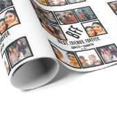Custom Best Friends Forever BESTE FREUNDIN 8 FotoC Geschenkpapier (Rolleneckpunkt)