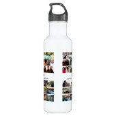 Custom Best Friends Forever Brothers Foto Collage Edelstahlflasche (Rückseite)