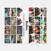 Custom Best Friends Forever Brothers Foto Collage Fleecedecke (Vorderseite (Horizontal))