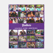Custom Best Friends Forever Brothers Foto Collage Fleecedecke (Vorderseite)