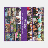 Custom Best Friends Forever Brothers Foto Collage Fleecedecke (Vorderseite (Horizontal))