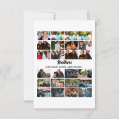 Custom Best Friends Forever Brothers Foto Collage Karte (Vorderseite)