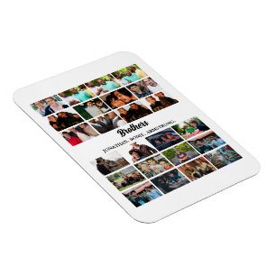 Custom Best Friends Forever Brothers Foto Collage Magnet