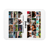 Custom Best Friends Forever Brothers Foto Collage Magnet (Horizontal)