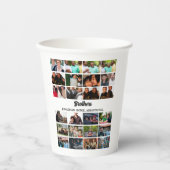 Custom Best Friends Forever Brothers Foto Collage Pappbecher (Vorderseite)