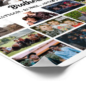 Custom Best Friends Forever Brothers Foto Collage Poster (Ecke)