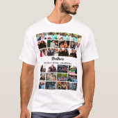 Custom Best Friends Forever Brothers Foto Collage T-Shirt (Vorderseite)