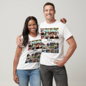 Custom Best Friends Forever Brothers Foto Collage T-Shirt (Unisex)