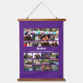 Custom Best Friends Forever Brothers Foto Collage Wandteppich Mit Holzrahmen (Vorderseite)