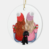 Custom Best Friends Forever Keramik Ornament (Links)