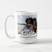 Custom Best Friends Foto Trendy Friendship Kaffeetasse (Links)