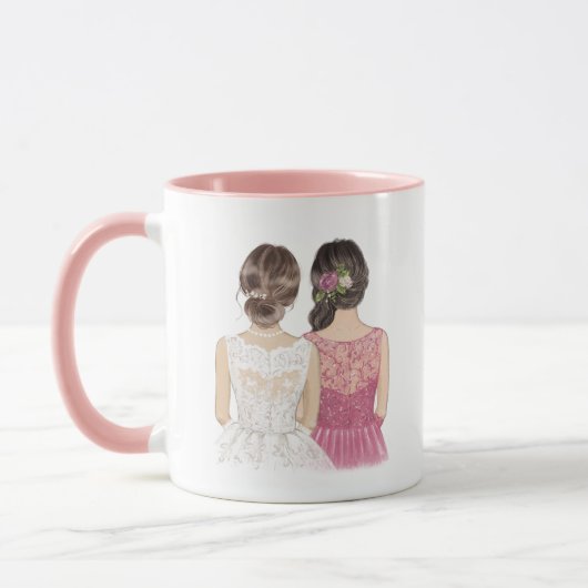 Custom Best Friends Tasse | Custom Bridesmaid Tass (Links)