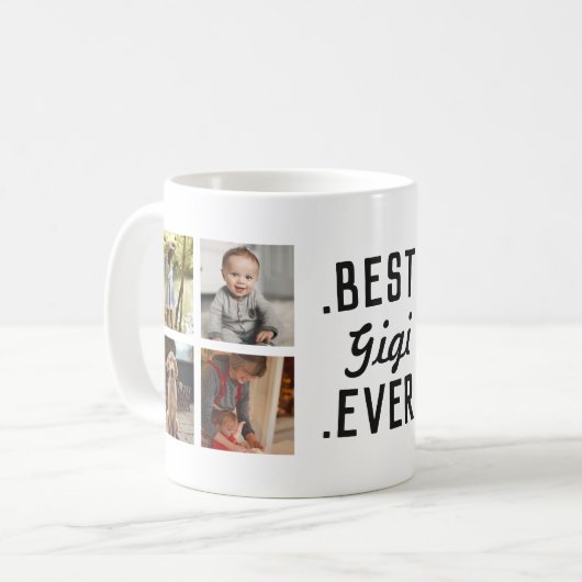 Custom Best Gigi Ever Foto Tasse (Vorderseite Links)
