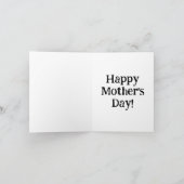 Custom BEST MAMA Muttertag skaliert Kante Karte (Innenseite)