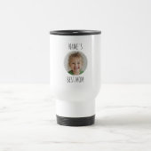 Custom Best Mom | Personalized Face Photo Reisebecher (Mittel)