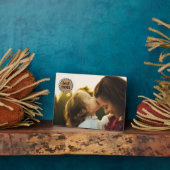 Custom BEST MOM Scalloped Edge Photo Fotoplatte (Seite)