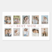 Custom Best Mom Sticker | Mother's Day Gift (Vorderseite)