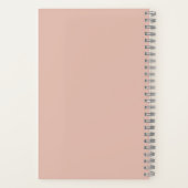 Custom Best Mother of the Bride Modern Blush Pink Notizblock (Rückseite)