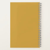 Custom Best Mother of the Bride Modern Yellow Notizblock (Rückseite)