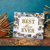 Custom Best Mum Ever Family Photo Collage Keepsake Fotoplatte (Seite)
