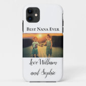 Custom Best Nana Ever Foto Case-Mate iPhone Hülle (Rückseite)