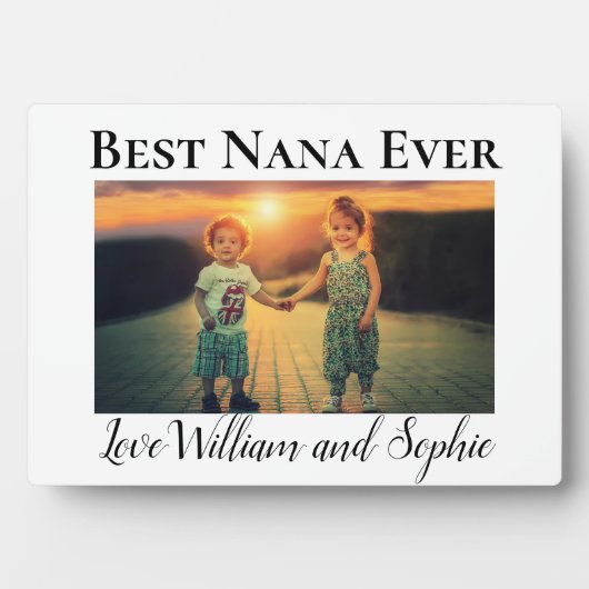 Custom Best Nana Ever Foto Fotoplatte (Vorderseite)
