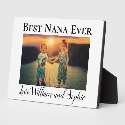 Custom Best Nana Ever Foto Fotoplatte (Seite)