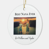 Custom Best Nana Ever Foto Keramik Ornament (Links)