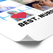 Custom Best Nurse je 6 Foto Collage Poster (Ecke)