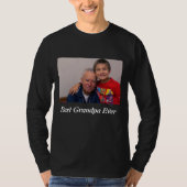 Custom Best Opa Ever Foto T-Shirt (Vorderseite)