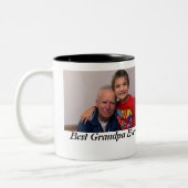 Custom Best Opa Ever Foto Zweifarbige Tasse (Links)