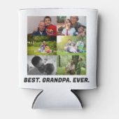 Custom Best Opa je 6 Foto Collage Dosenkühler (Vorderseite)