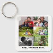 Custom Best Opa je 6 Foto Collage Schlüsselanhänger (Vorderseite)