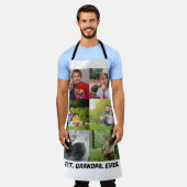 Custom Best Opa je 6 Foto Collage Schürze (Getragen)