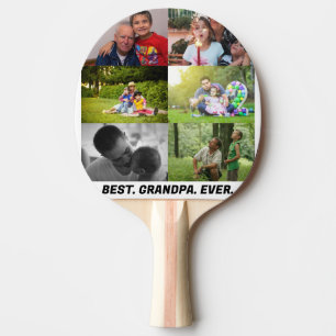 Custom Best Opa je 6 Foto Collage Tischtennis Schläger