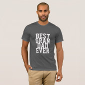 Custom Best Opa je lustige Typografie Text T-Shirt (Vorne ganz)