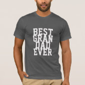 Custom Best Opa je lustige Typografie Text T-Shirt (Vorderseite)