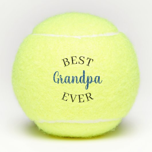 Custom Best Opa Papa Gramps Ever Tennisbälle (Vorderseite)