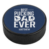 Custom Best Pucking Vater je glücklichen Vatertag Eishockey Puck (3/4)