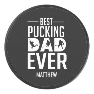 Custom Best Pucking Vater je glücklichen Vatertag Eishockey Puck