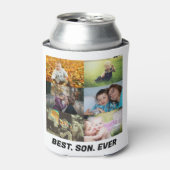 Custom Best Son Ever 6 Foto Collage Dosenkühler (Kanne Vorderseite)
