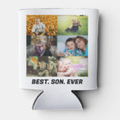 Custom Best Son Ever 6 Foto Collage Dosenkühler (Vorderseite)
