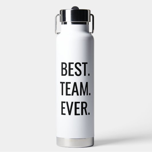 Custom Best Team Ever Personalized Appreciation Trinkflasche (Vorderseite)