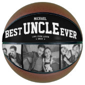 Custom BEST UNCLE EVENT Moderne Coole Familie 3 Fo Basketball (Vorderseite)